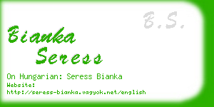 bianka seress business card